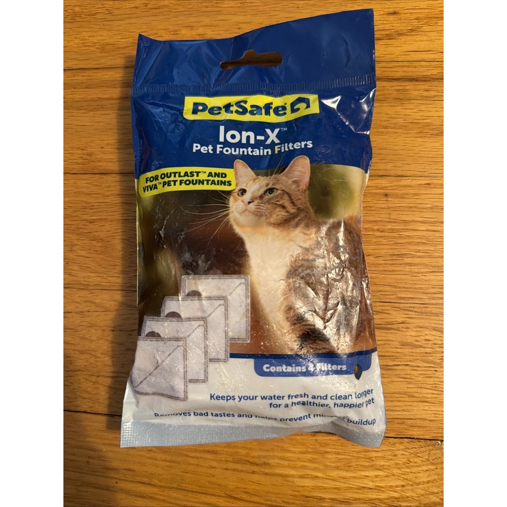 PetSafe Ion-X Pet Fountain Filters 4pk Sealed PAC00-18082 for Outlast Viva